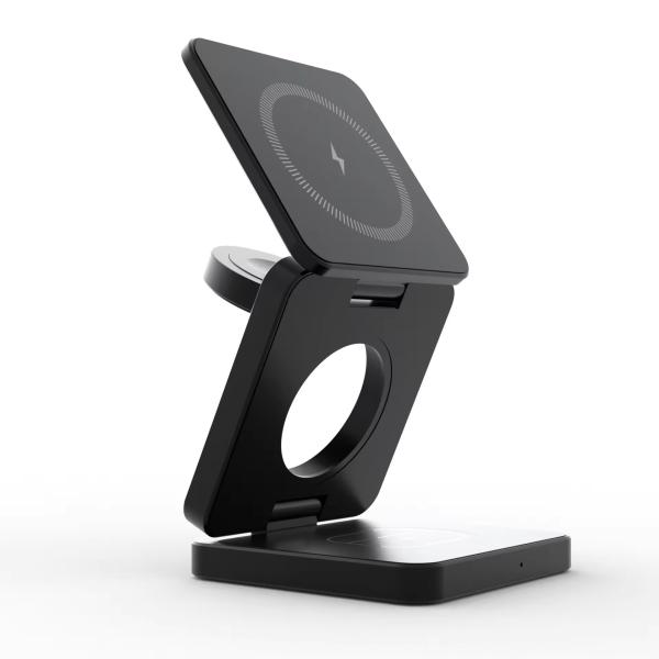 Smartphone Multifunction Foldable Magnetic Wireless Portable Charger with 9V/2A