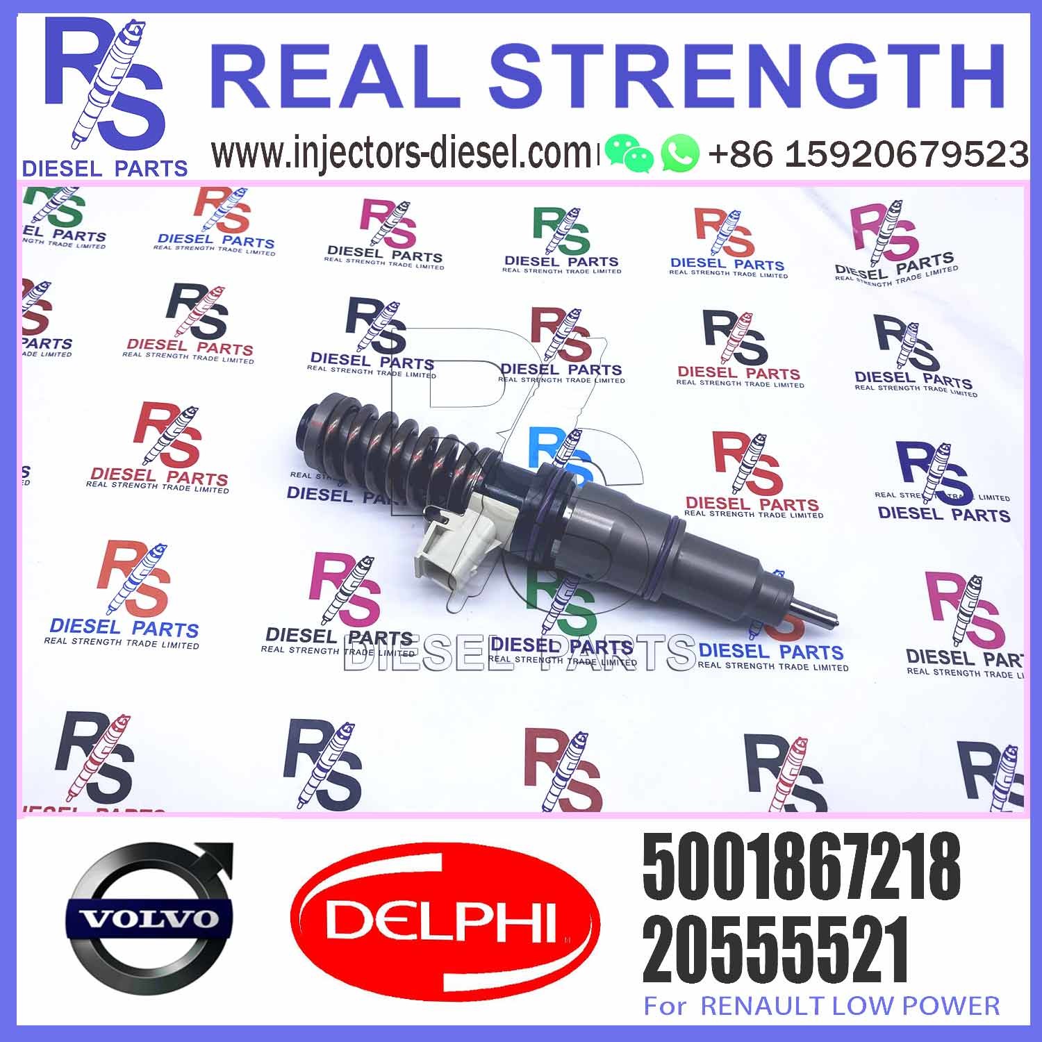 High Quality Diesel Fuel Injector 20555521 5001867218 7420555521 BEBE4D04002 For RENAULT LOW POWER