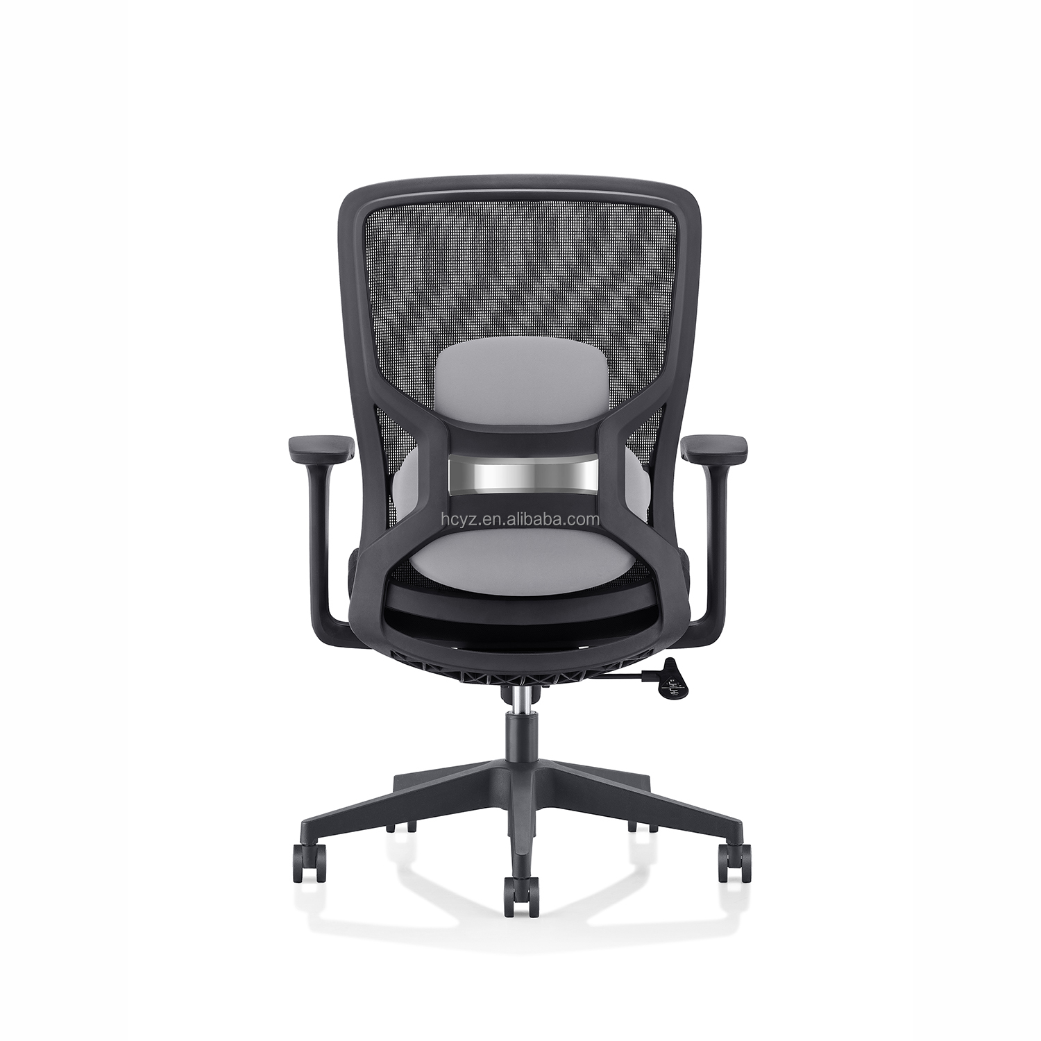 Customizable Mesh Executive Office Chair with Adjustable Armrest and Swivel Base