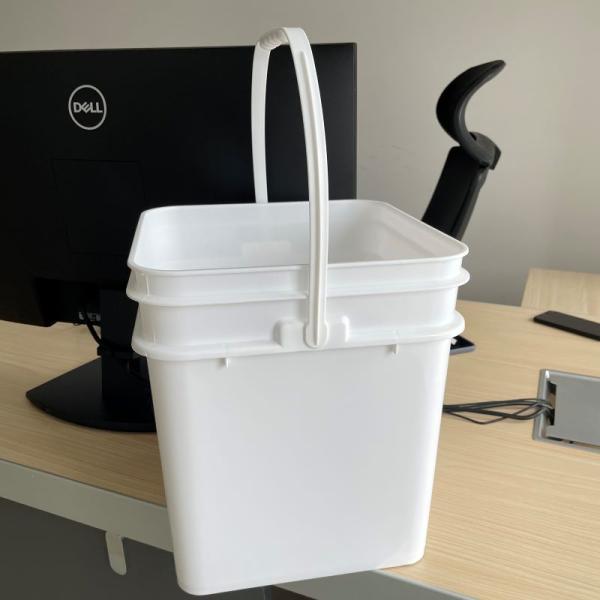 Square Pail 2 Gallon Buckets for Candy Bucket and Multi-Functional Tool
