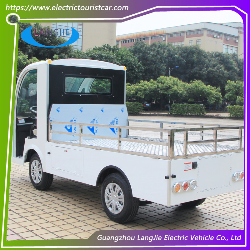 White 2 Seats Electric Delivery Car AC 48V Electric Powered Utility Vehicles For Factory