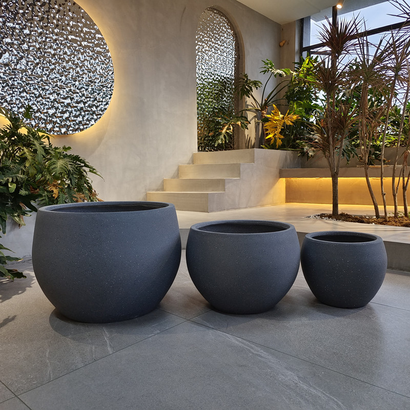 Outdoor Decor Fiber Clay Planters Durable And Stylish Designs