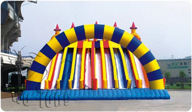 inflatable children slide, giant slip and slide