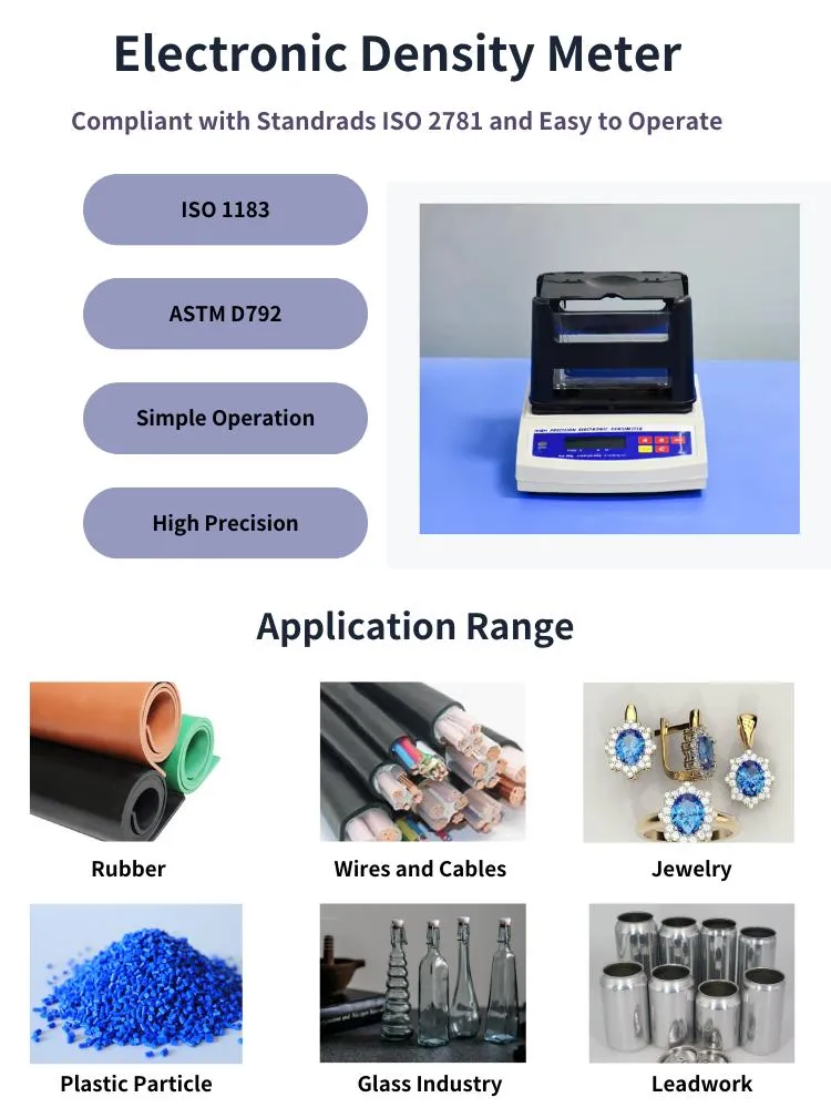 Density Meter Testing Machine Electronic Densimeter for New Material Research Lab