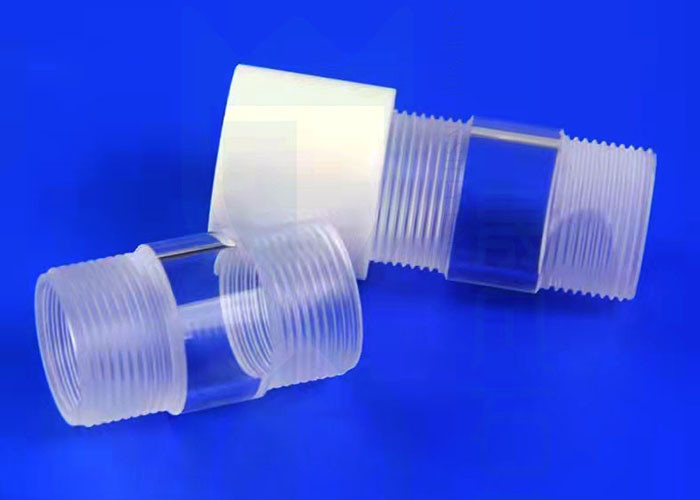 Screw Thread End Quartz Glass Reagent Bottle Narrow Mouth ISO9001