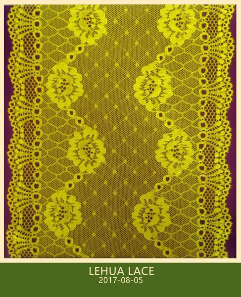 Hot Selling and nice quality Nylon Spandex Stretchy Brazil Lace from China