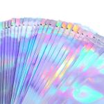 Leak Proof Holographic ziplockk Pouches PET Resealable Zipper Bags
