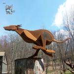 Large Rust Moose Corten Steel Sculpture Metal Abstract Art Animal Deer Elk
