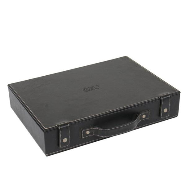 Cardboard Suitcase Gift Box with Handle Box Type Rigid Boxes Printing Handling Embossing