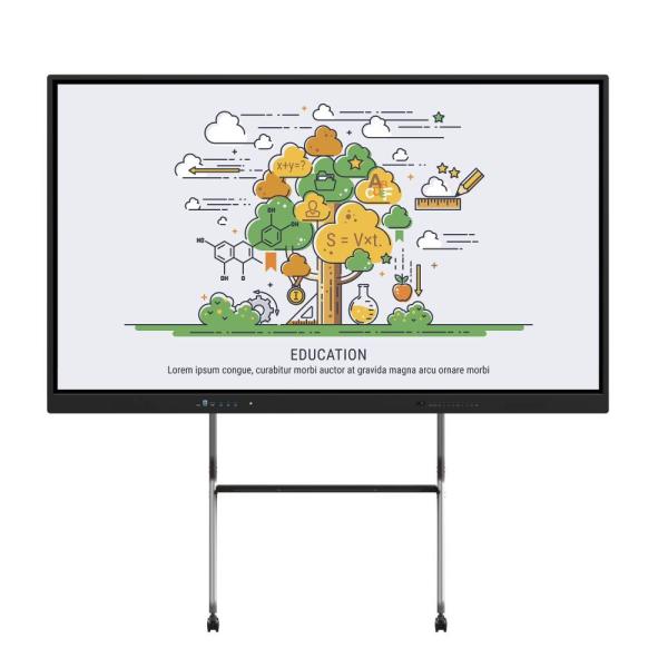 Interactive Flat Panel Android 14 15 EDLA Google APP Play Store 65 75 86 Inch With Wifi Bluetooth Hotspot Education Tools Meeting Software