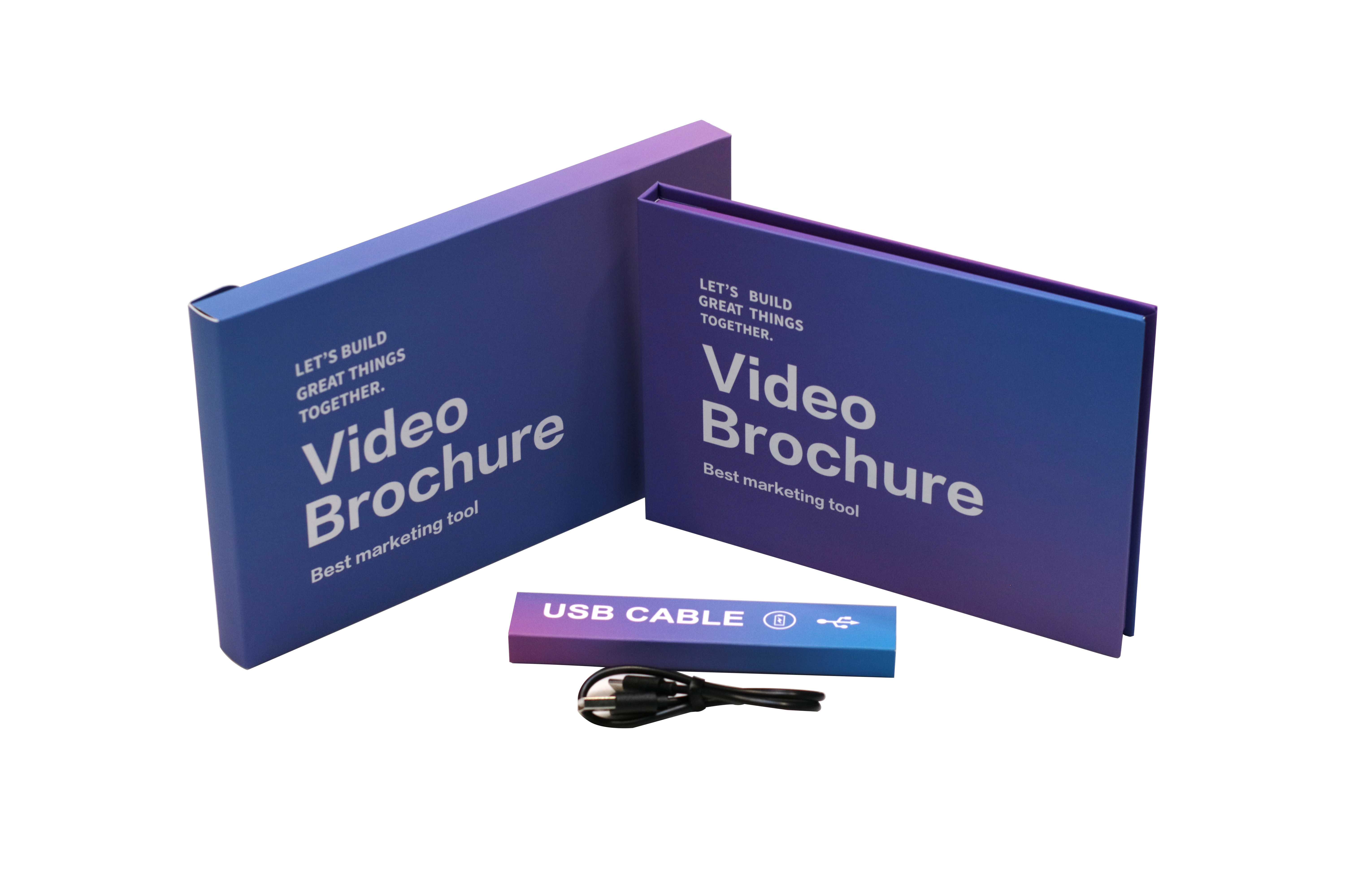 7 Inch IPS Video Book Video Brochure Chinese Homemade Video Card Mp4
