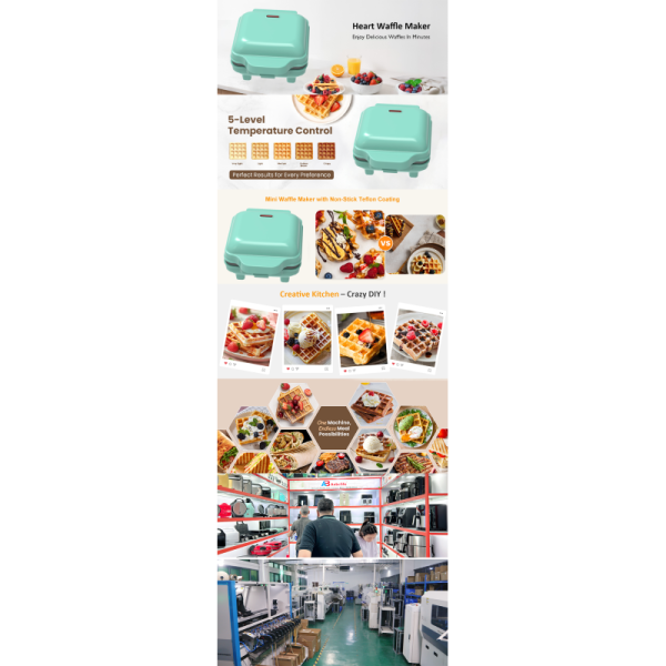 1 Slice Sandwich Maker 550W Interchangeable Grill Waffle Plates Non Stick