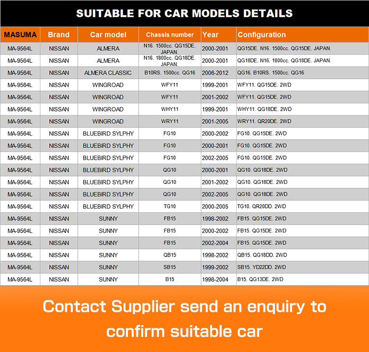 Automatic Hybrid 60*40*15cm Control Arm for NISSAN ALMERA CLASSIC QG16 1500cc QG15DE