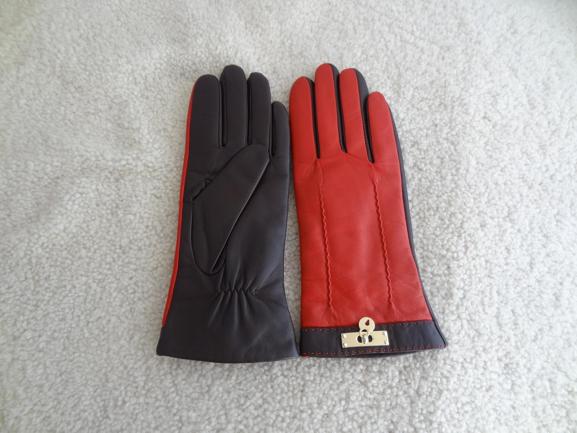 2017 wholesale high quality hot sale fashion ladies leather gloves