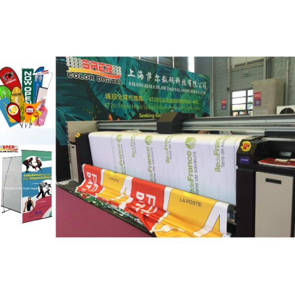 Buy CMYK Automatic Digital Flag Printing Machine Plotter With Epson PrintHead at wholesale prices