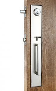 China Antique Door Handles Zinc Alloy Fits Right / Left Handed Doors With Interior Lever on sale