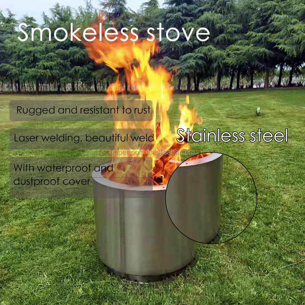 Non-rusting Finishing Portable Stainless Steel BBQ Stove for Camping and Fire Pits