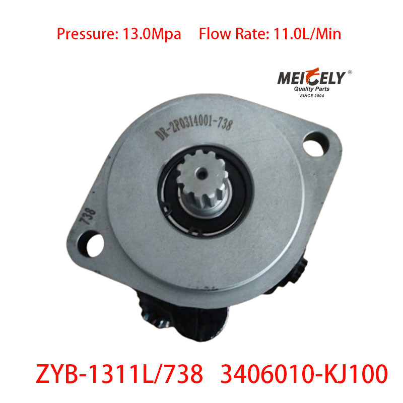 Stock New Power Steering Pump ZYB-1311L/738 For Dongfeng Tianjin