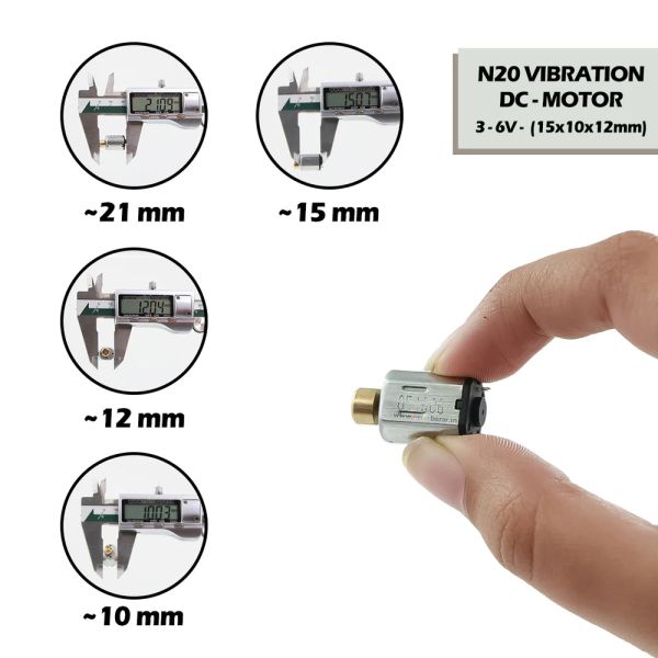 N20 Mini Motor Eccentric Rotating Mass Vibration Motor Compact Powerful Tiny Motor