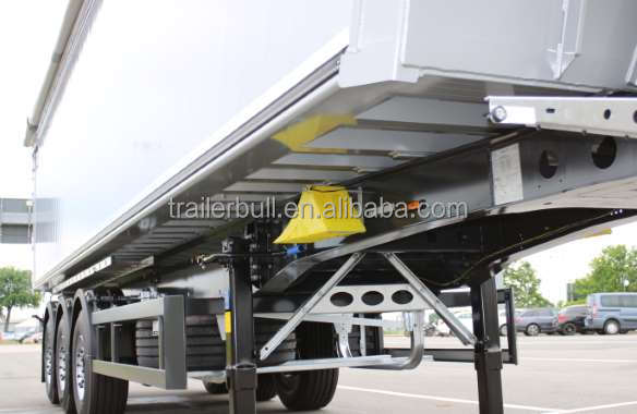 22 Cbm Rounded Tipper Semi Trailer For Sticky Sand Soil Construction Materials