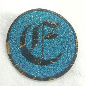 Quality OEM Silver Thread Embroidery Woven Patches For Clothes for sale