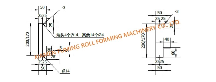 Roof And Bottom Beam Roll Forming Machine Container House Machine