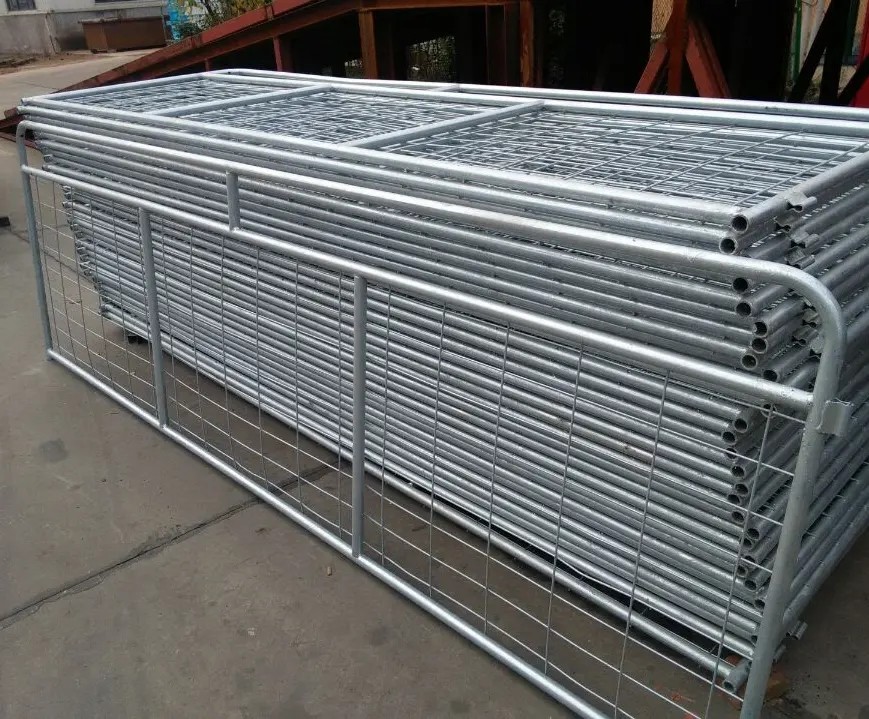 Australia Portable Farm Livestock Steel Fence Panels Galvanized For Cattle