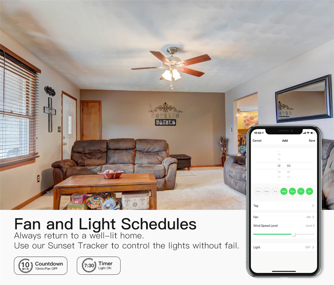 Wi-Fi Fan&Dimmer Switch