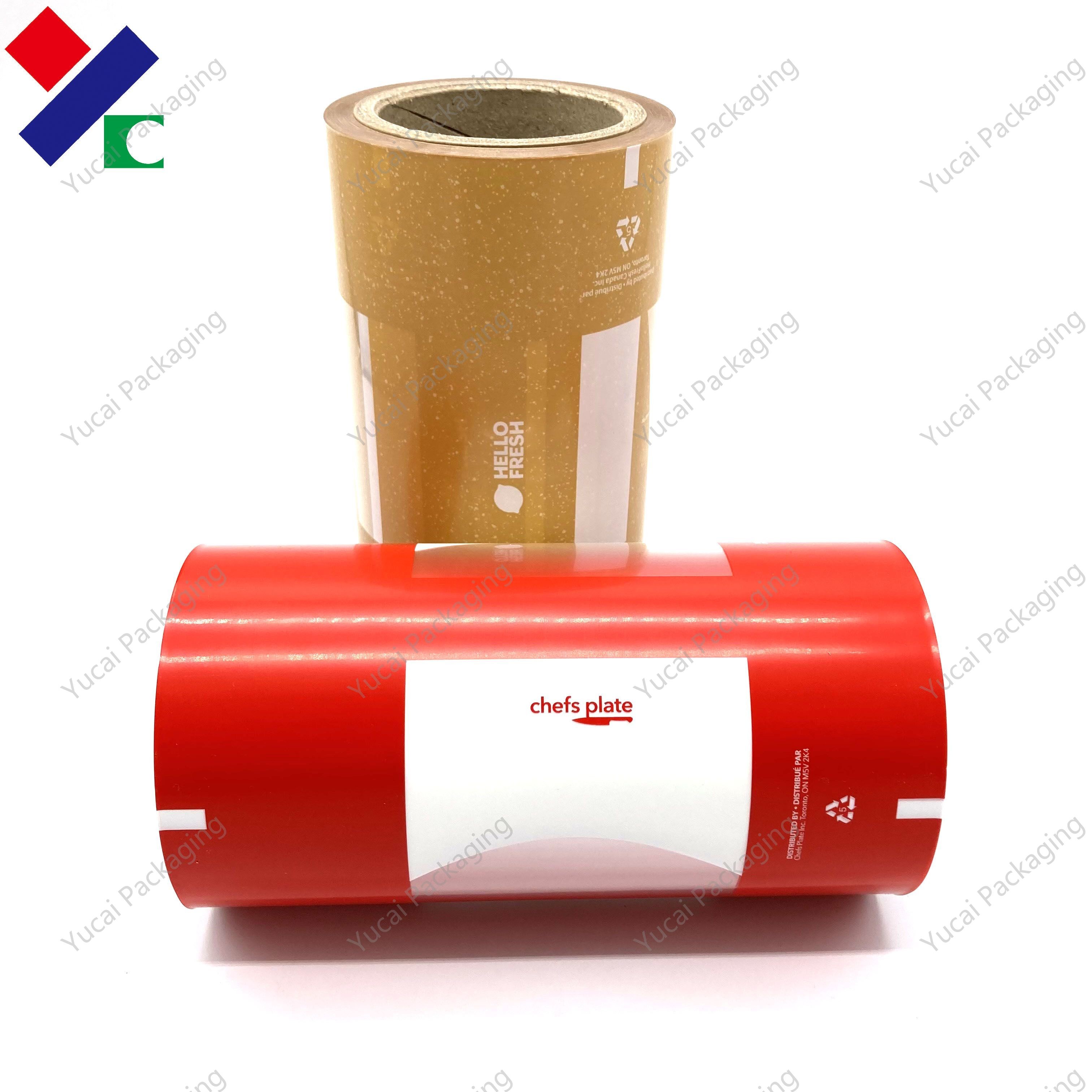 Clear Window Plastic Packaging Roll Film Food Grade Leak Proof
