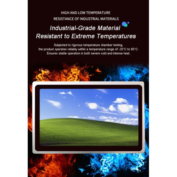 Panel Mount Fanless Touch Screen Pc 15 Inch 220 Cd/㎡ Ultra Thin