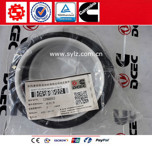 Genuine China made Genuine Cummins Diesel Engine parts Crankshaft Rear Oil Seal 3968563