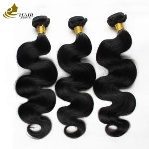 Quality Curly Brazilian Virgin Human Hair Bundles 95g Natural Black for sale