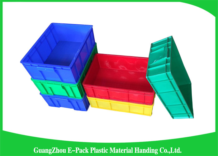 Top Plastic Solid Stacking Storage Bins , Agriculture Large Plastic Storage Boxes