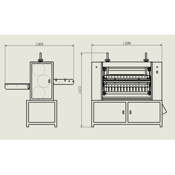 800mm Width HVAC Filter Making Machine 220V / 380V Filter Knife Pleating Machine