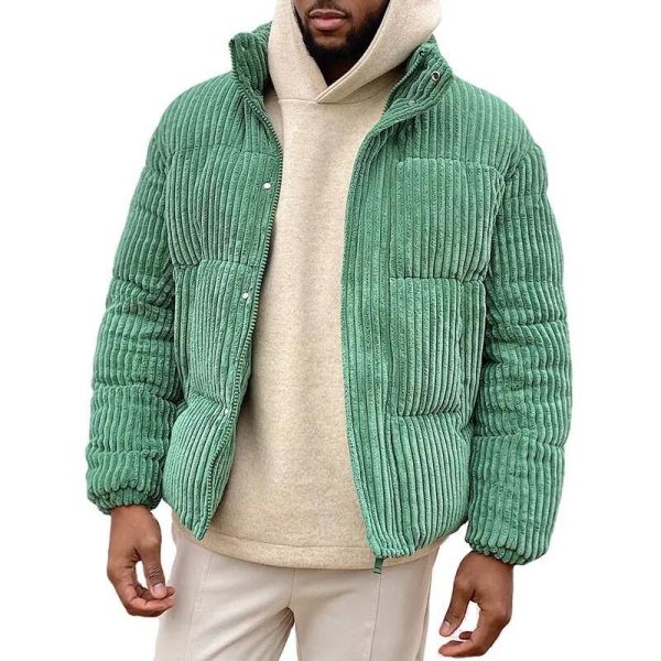 Plus-Size Men′s Corduroy Winter 2022 Overcoat Warm Coat Men′s Cotton Jacket for Men