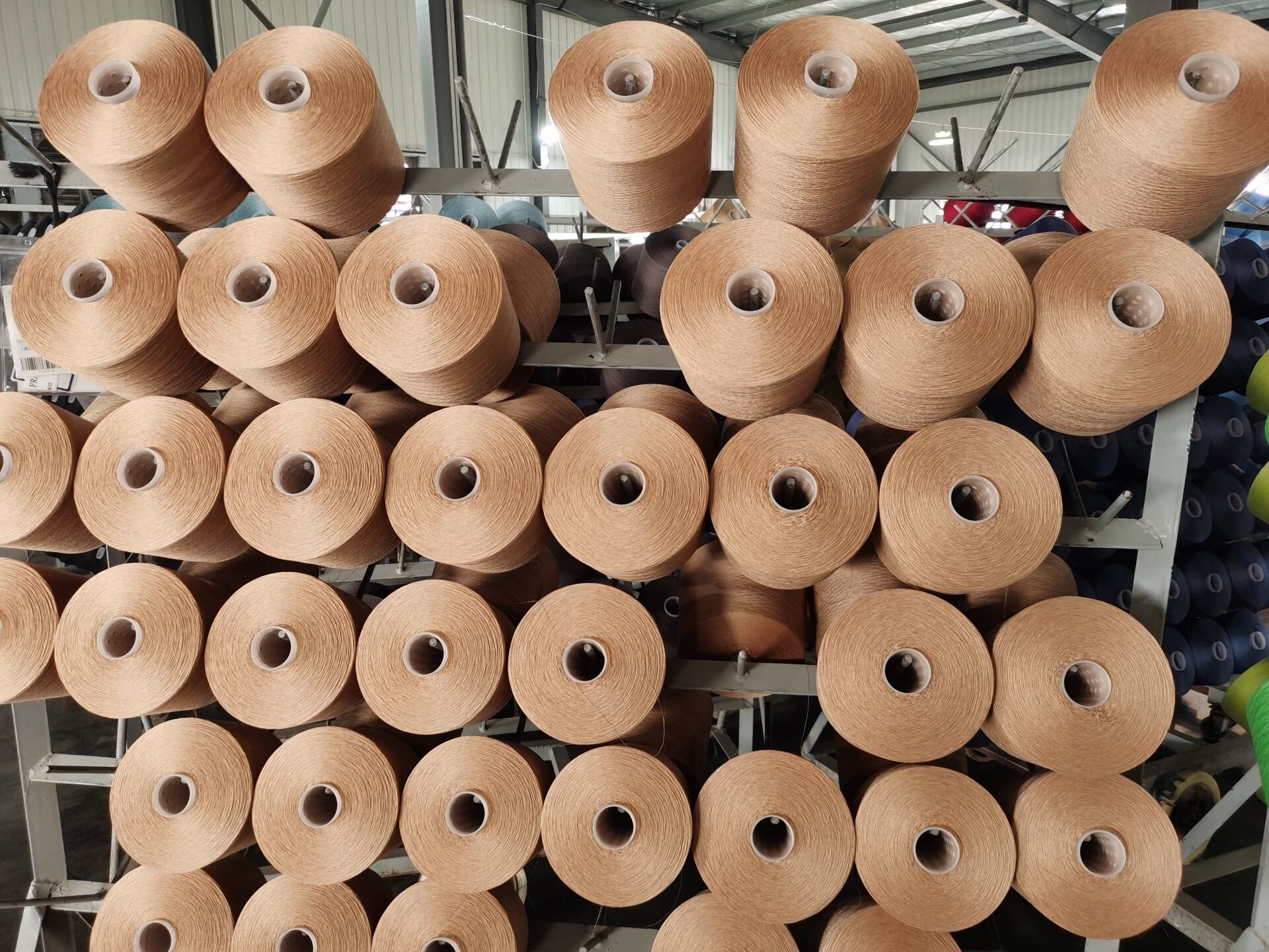 Uv Resistant Polyester Sewing Thread , TFO Spun Thread 40S/2