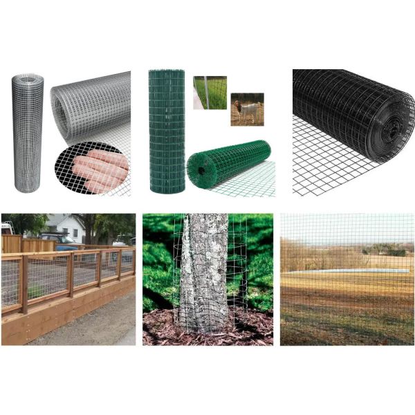 Poultry Enclosure Netting Rabbit Cage Iron Wire Mesh Farm Fence Roll Galvanized Welded Wire Mesh
