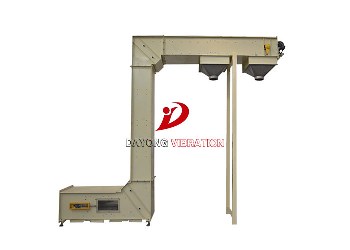 All SUS304 High Speed Z Type Bucket Elevator Conveyor For Wheat Particle