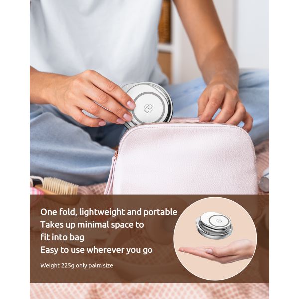 360 Rotating Metallic 3 In 1 Folding Charger Zinc Alloy 15W for Mobile Phone