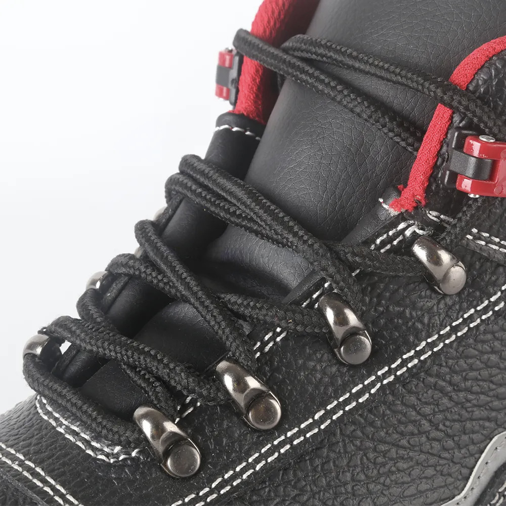 Industrial Security Work Boots Puncture Resistant Genuine Leather Footwear For Mining