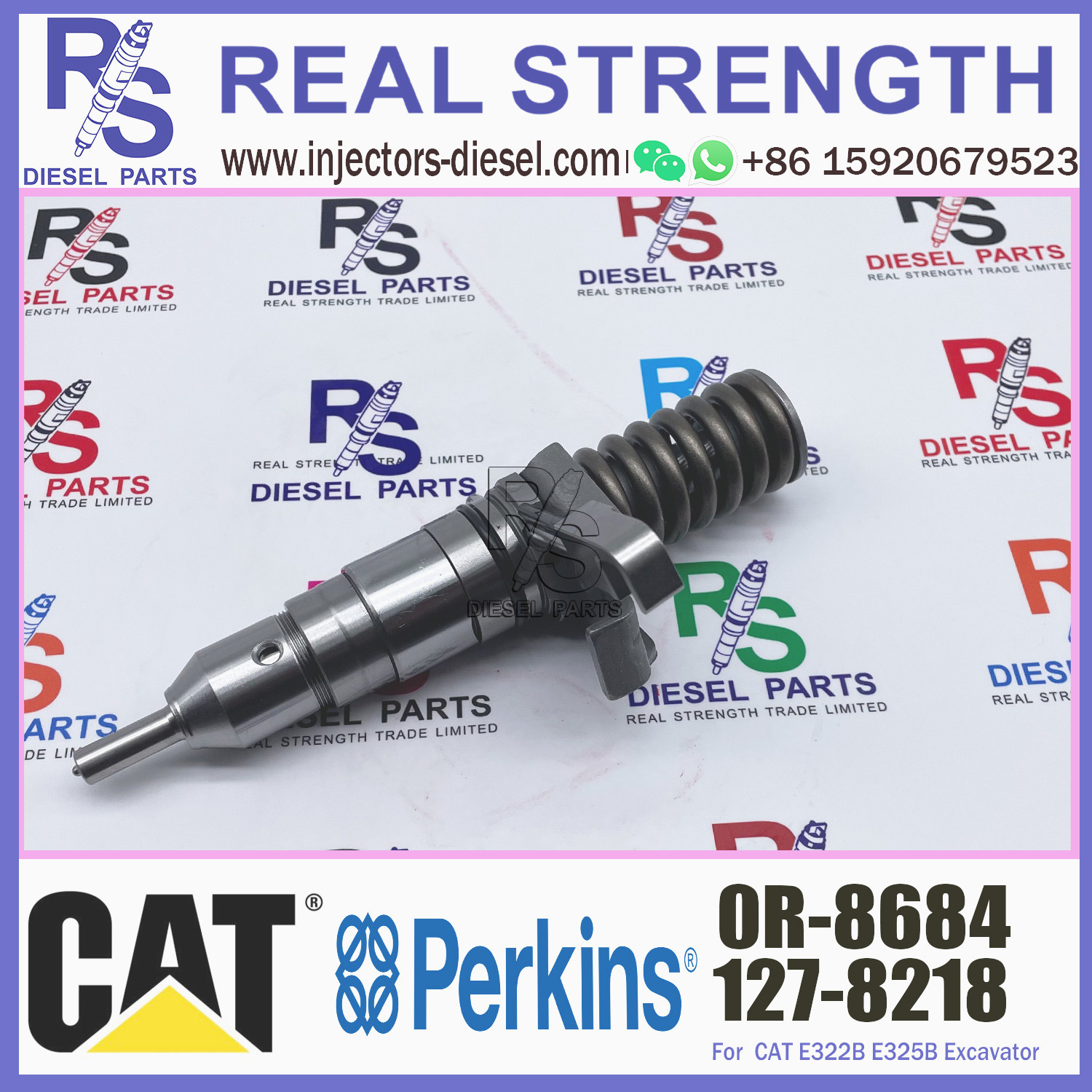 diesel injector 127-8218 0R-8684 for Caterpillar 3116 3126 engine 950G 960F 962G TK380 TK381 fuel injector 127-8218 0R-8