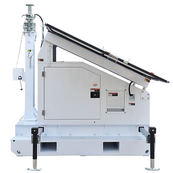 Portable Solar Light Tower Surveillance Tower Lighting Mining Operations Mobile Lighting Tower