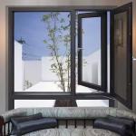 Modern Black Aluminium Windows Soundproof Anti Theft Aluminium Thermal Break