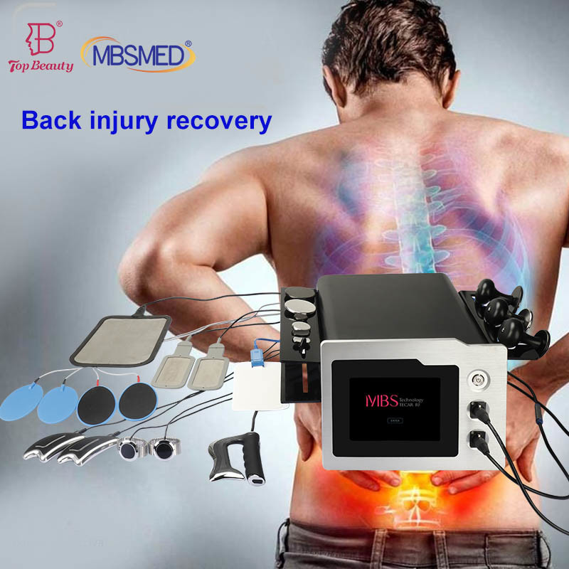 Portable RF Monopolar Smart Tecar Ret Cet Diathermy Physiotherapy 448khz Rf Tecar Therapy
