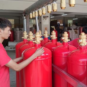 70-130L Environmental Friendly FM200 Cylinder Custom Fire Extinguishing System