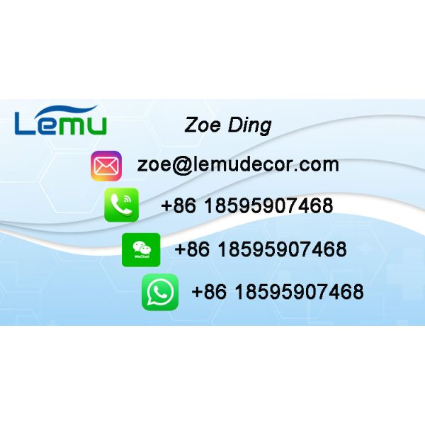 Waterproof Material and PVC Wall Panel for Customized Color Scene Display Width 122cm