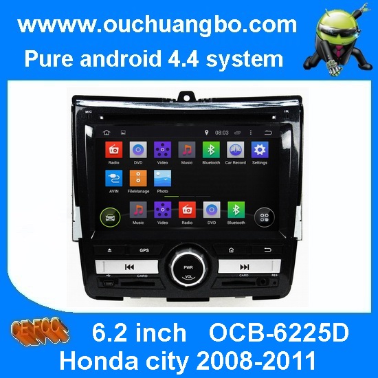 Ouchuangbo DVD GPS Navigation iPod USB 3G Wifi for Honda city 2008-2011 Android 4.4 OS