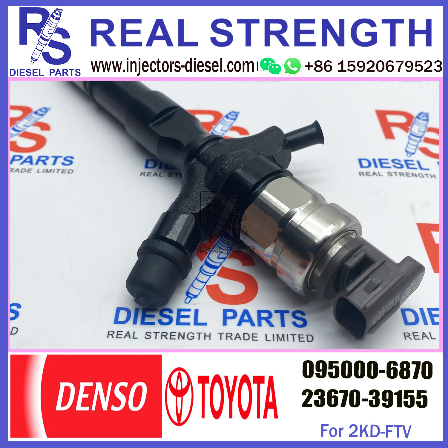 Toyota Driver Injector 0950006870 Fuel Injector Assembly 095000 6870 095000-6870 for Toyota 1KD-FTV