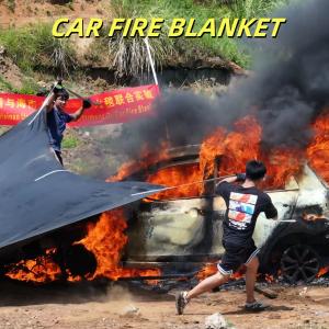 Quality Gray EV Car Fire Blanket 550℃-1000℃ Thermal Resistant for sale
