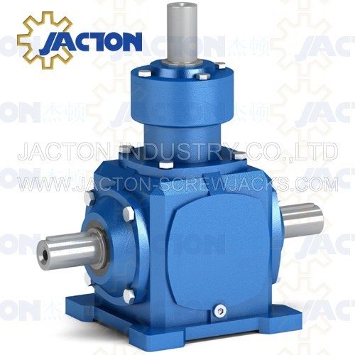 Buy JT19 Spiral Bevel Gearbox Right Angle 19MM 3/4 Inch Drive Shafts Transmission Ratios 1:1 at wholesale prices